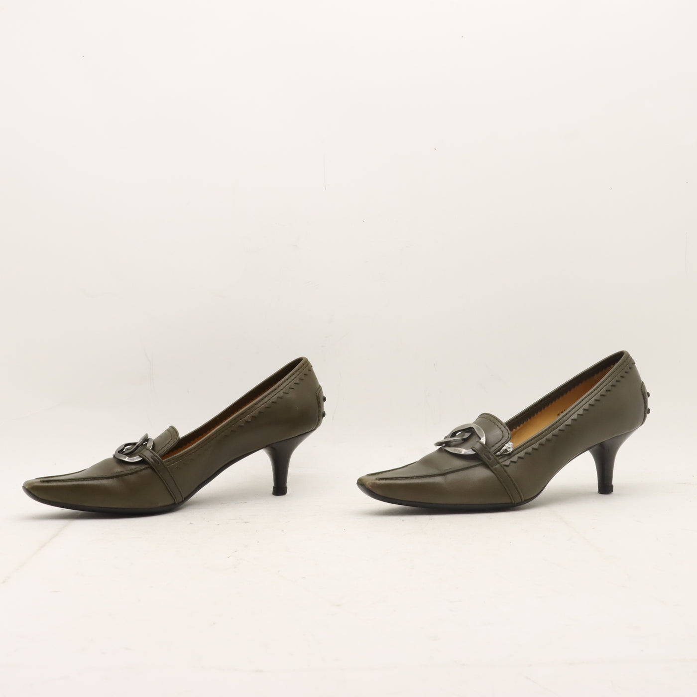 Pollini Mocassino Verde Taglia 37.5 Donna