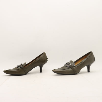 Pollini Mocassino Verde Taglia 37.5 Donna