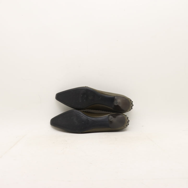 Pollini Mocassino Verde Taglia 37.5 Donna