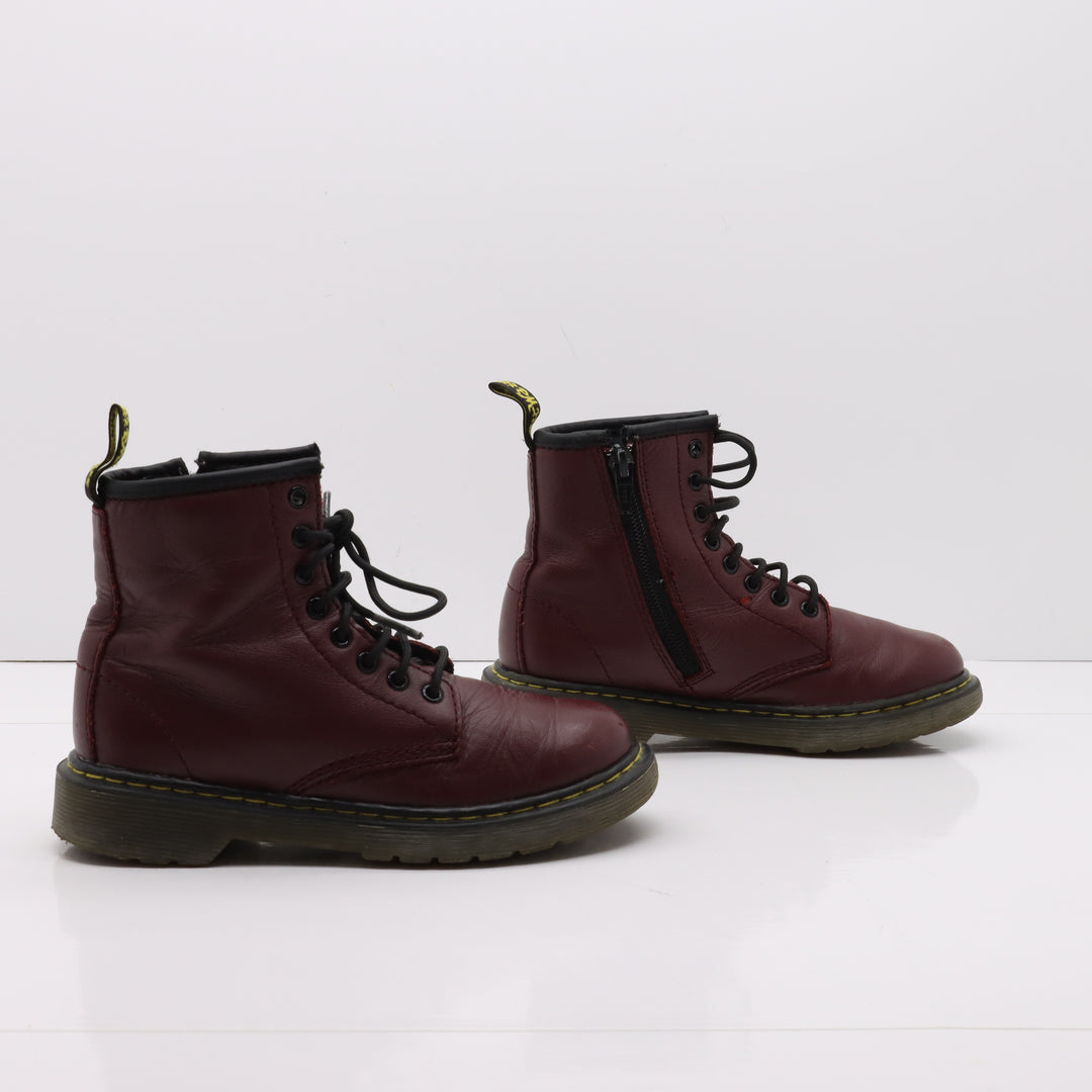 Dr. Martens Delaney Stivaletto Bordeaux in Pelle Eur 31 Bambino