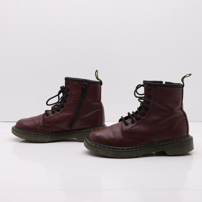 Dr. Martens Delaney Stivaletto Bordeaux in Pelle Eur 31 Bambino