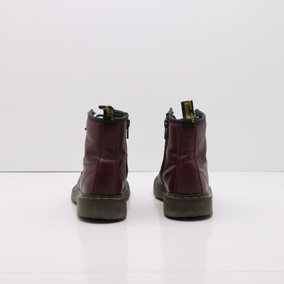Dr. Martens Delaney Stivaletto Bordeaux in Pelle Eur 31 Bambino