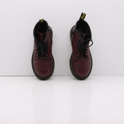 Dr. Martens Delaney Stivaletto Bordeaux in Pelle Eur 31 Bambino