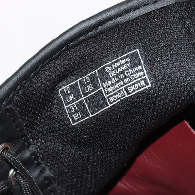 Dr. Martens Delaney Stivaletto Bordeaux in Pelle Eur 31 Bambino