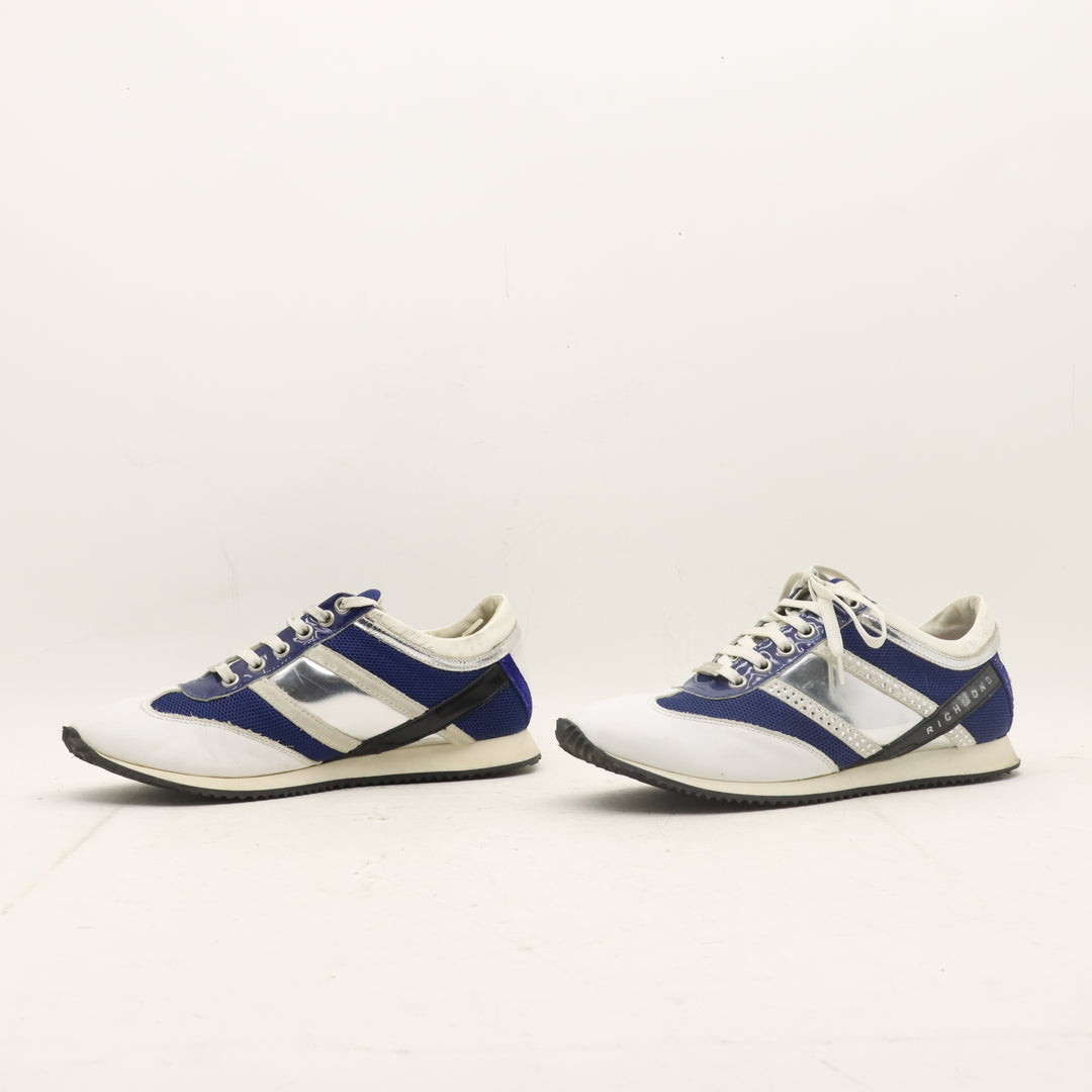 Richmond Scarpa Bianco e Blu Taglia 36 Donna