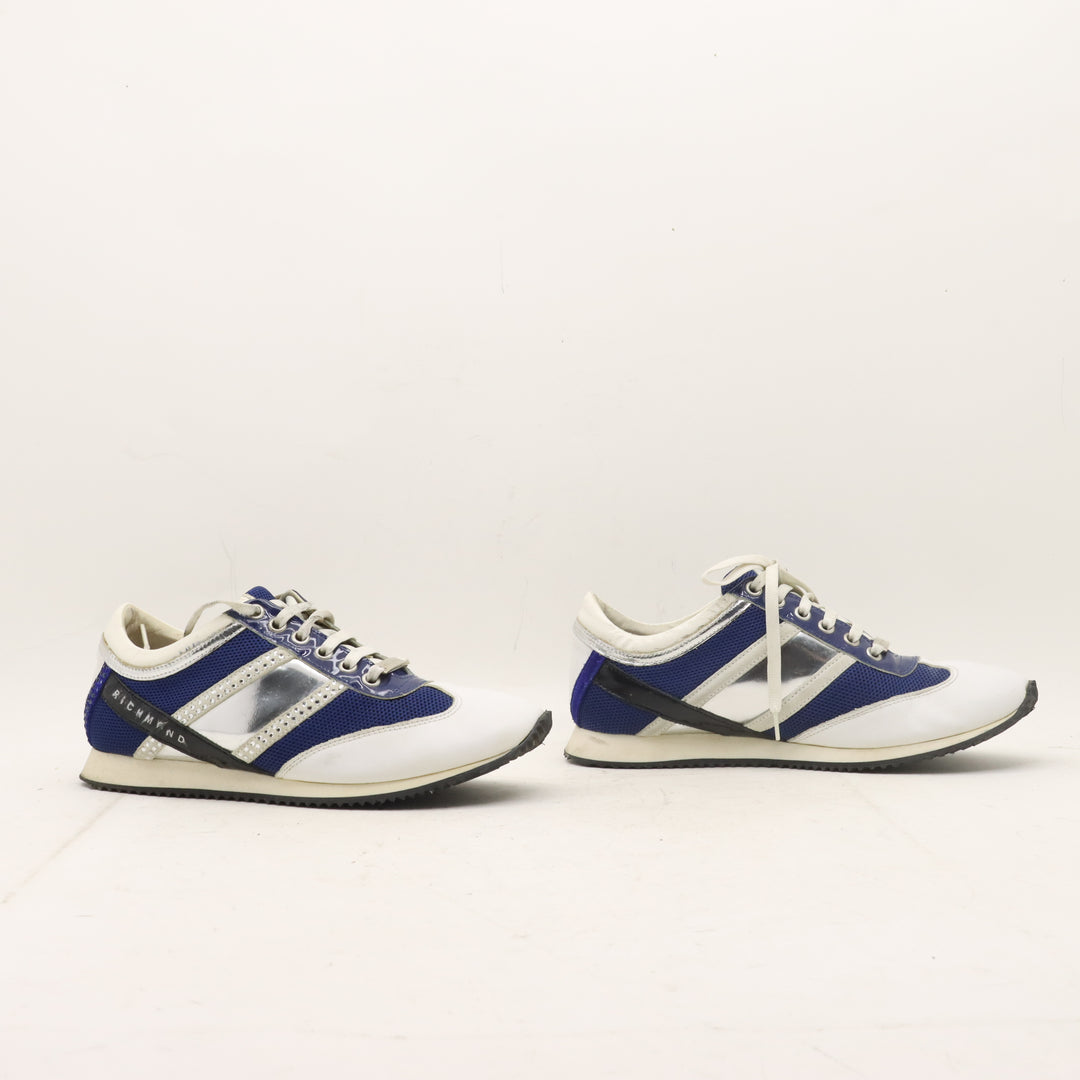 Richmond Scarpa Bianco e Blu Taglia 36 Donna