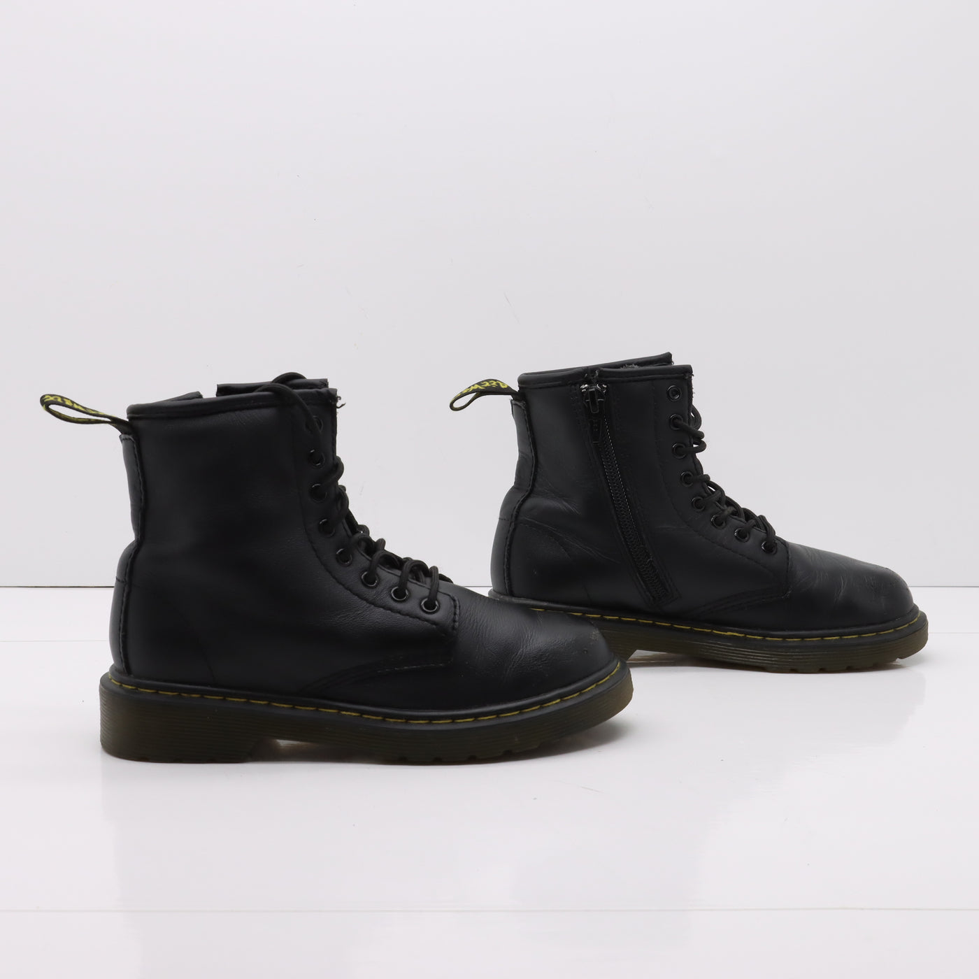 Dr. Martens Delaney Stivaletto Nero in Pelle Eur 32 Bambino