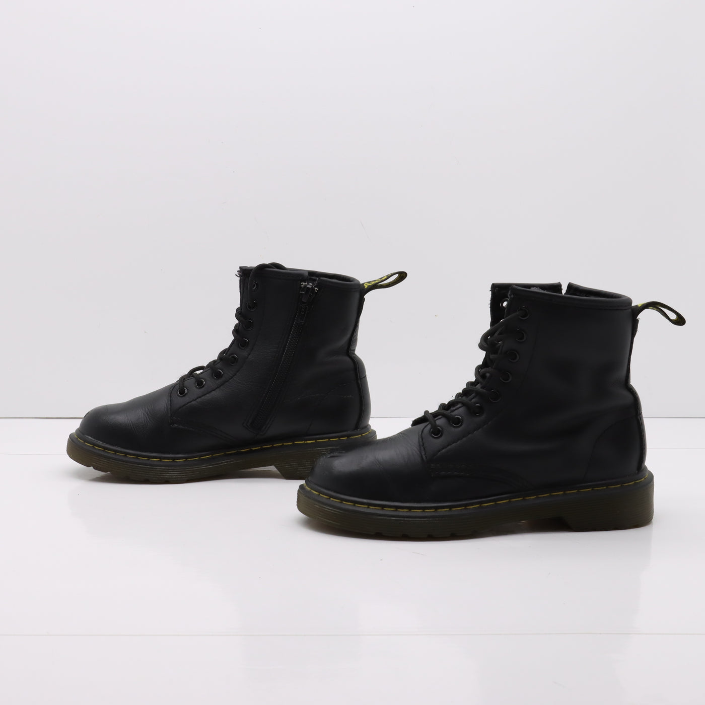 Dr. Martens Delaney Stivaletto Nero in Pelle Eur 32 Bambino