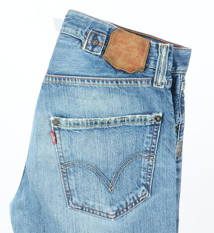 Levi's 542 Repair Jeans Denim W27 L34 Unisex Vita Alta