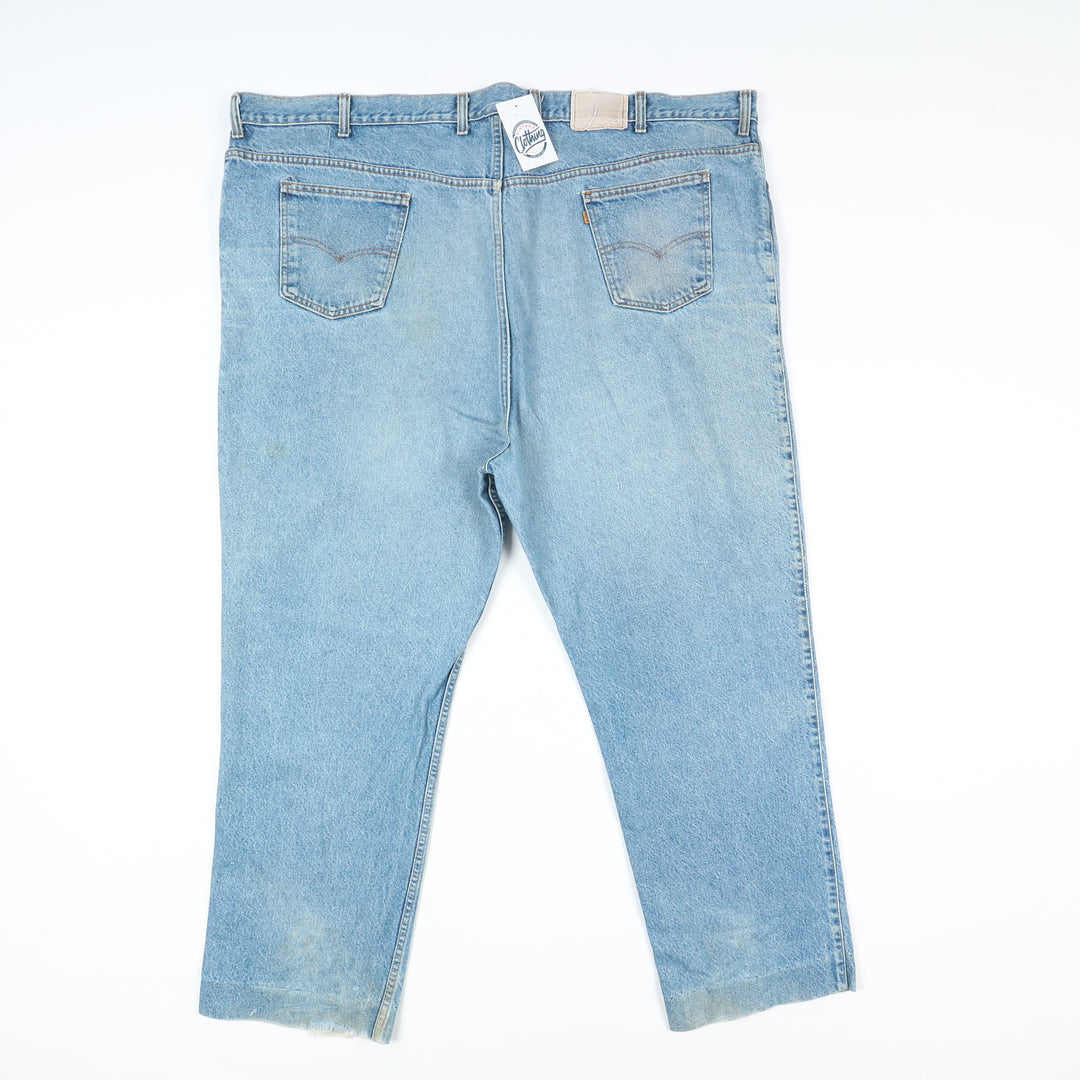 Levi's Relaxed Jeans Denim W56 L32 Uomo Vita Alta Made in USA