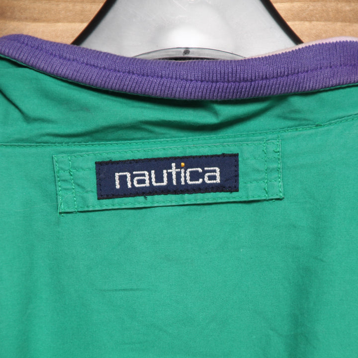 Nautica Giacca Double Face Verde e Viola Taglia L Uomo