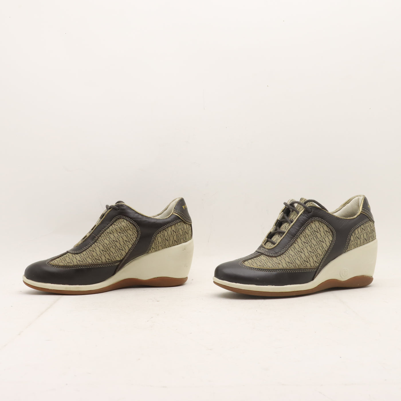 Pollini Scarpa con Zeppa Marrone Donna