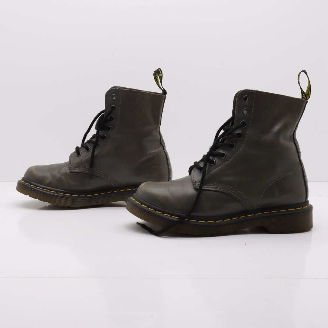 Dr. Martens Pascal Stivaletto Grigio in Pelle Eur 36 Donna