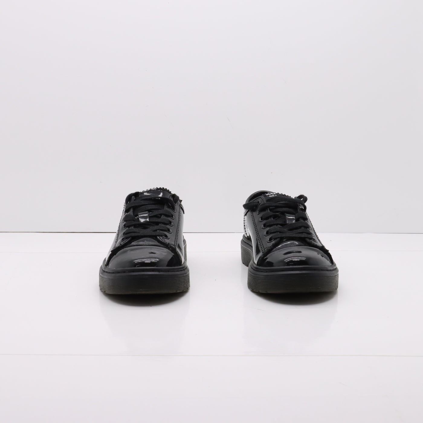 Dr. Martens Spin Scarpe Nero in Pelle Lucida Eur 36 Donna