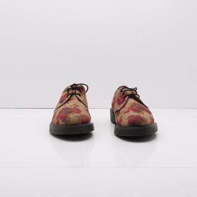 Dr. Martens 15016 Scarpe Beige a Fiori in Tessuto Eur 37 Donna