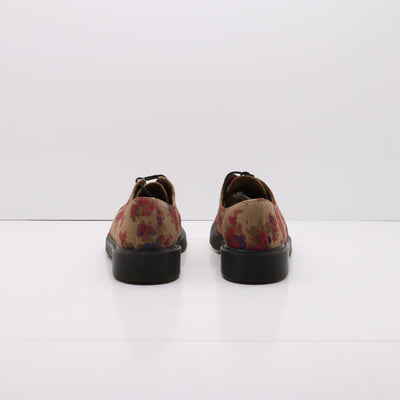 Dr. Martens 15016 Scarpe Beige a Fiori in Tessuto Eur 37 Donna
