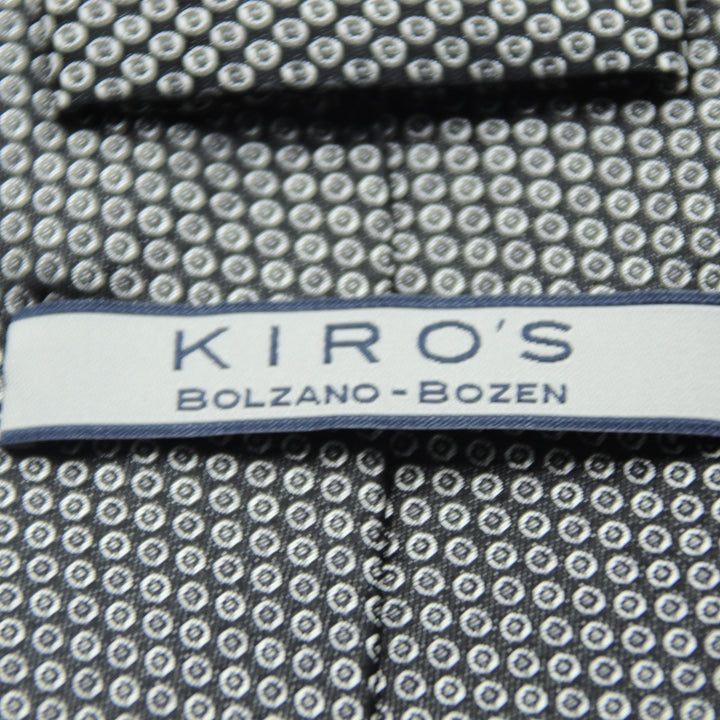 Kiro's Cravatta Nera in Seta Uomo