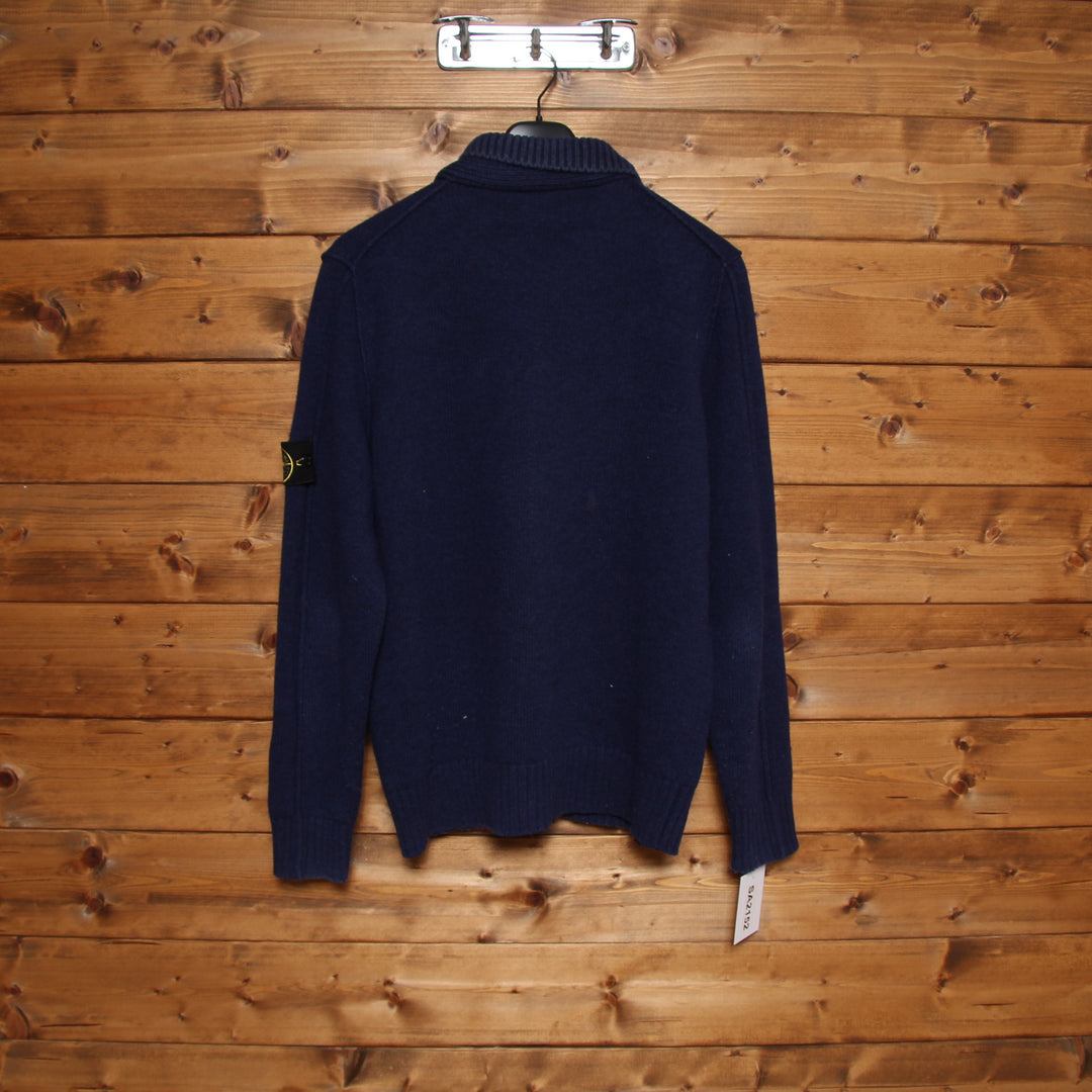 Stone Island Cardigan Blu Taglia XL Unisex