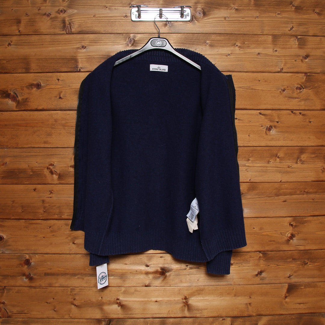 Stone Island Cardigan Blu Taglia XL Unisex