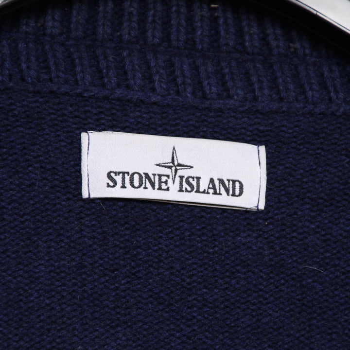 Stone Island Cardigan Blu Taglia XL Unisex