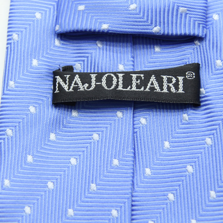 Naj-Oleari Cravatta Azzurro in Poliestere Uomo