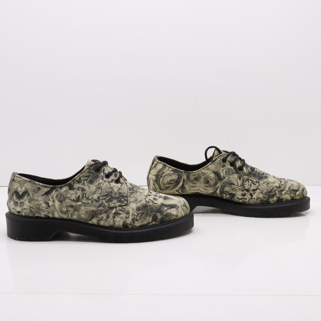 Dr. Martens Lester Scarpe Nero con Fantasia in Tessuto Eur 39 Unisex