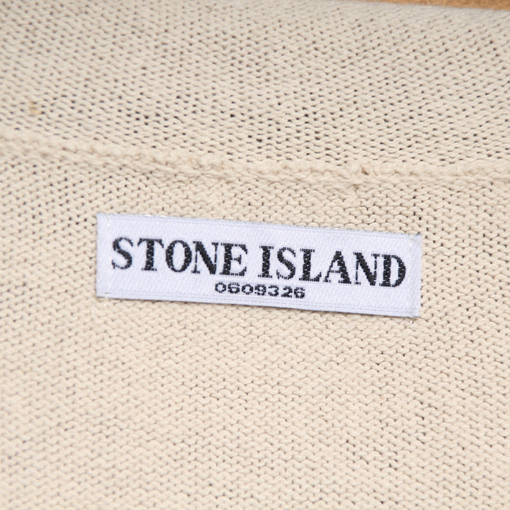 Stone Island Cardigan Panna Taglia M Unisex