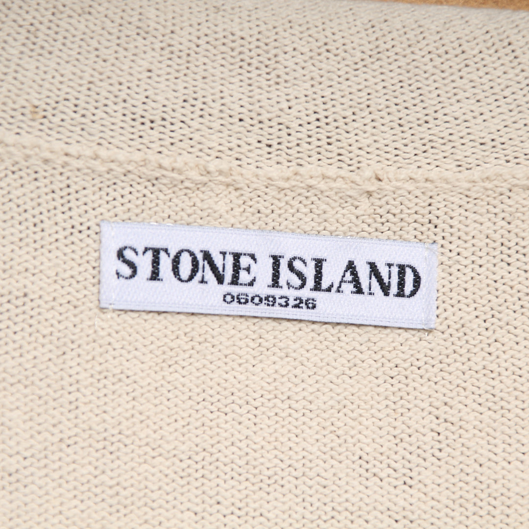 Stone Island Cardigan Panna Taglia M Unisex