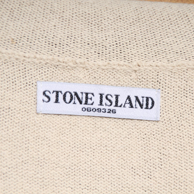 Stone Island Cardigan Panna Taglia M Unisex