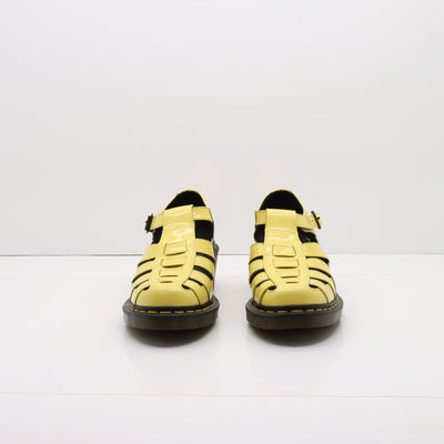 Dr. Martens Eleanor Sandalo Giallo in Pelle Lucida Eur 41 Donna