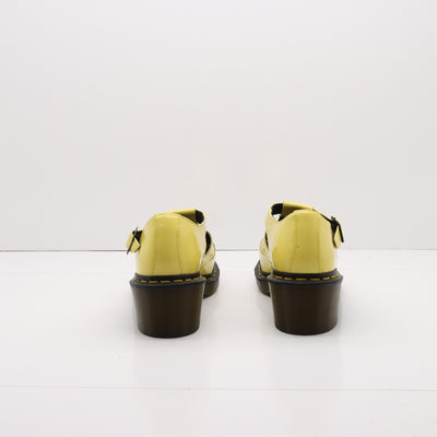 Dr. Martens Eleanor Sandalo Giallo in Pelle Lucida Eur 41 Donna