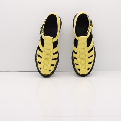 Dr. Martens Eleanor Sandalo Giallo in Pelle Lucida Eur 41 Donna
