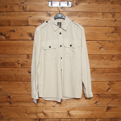 Stone Island Camicia Panna Taglia L Uomo