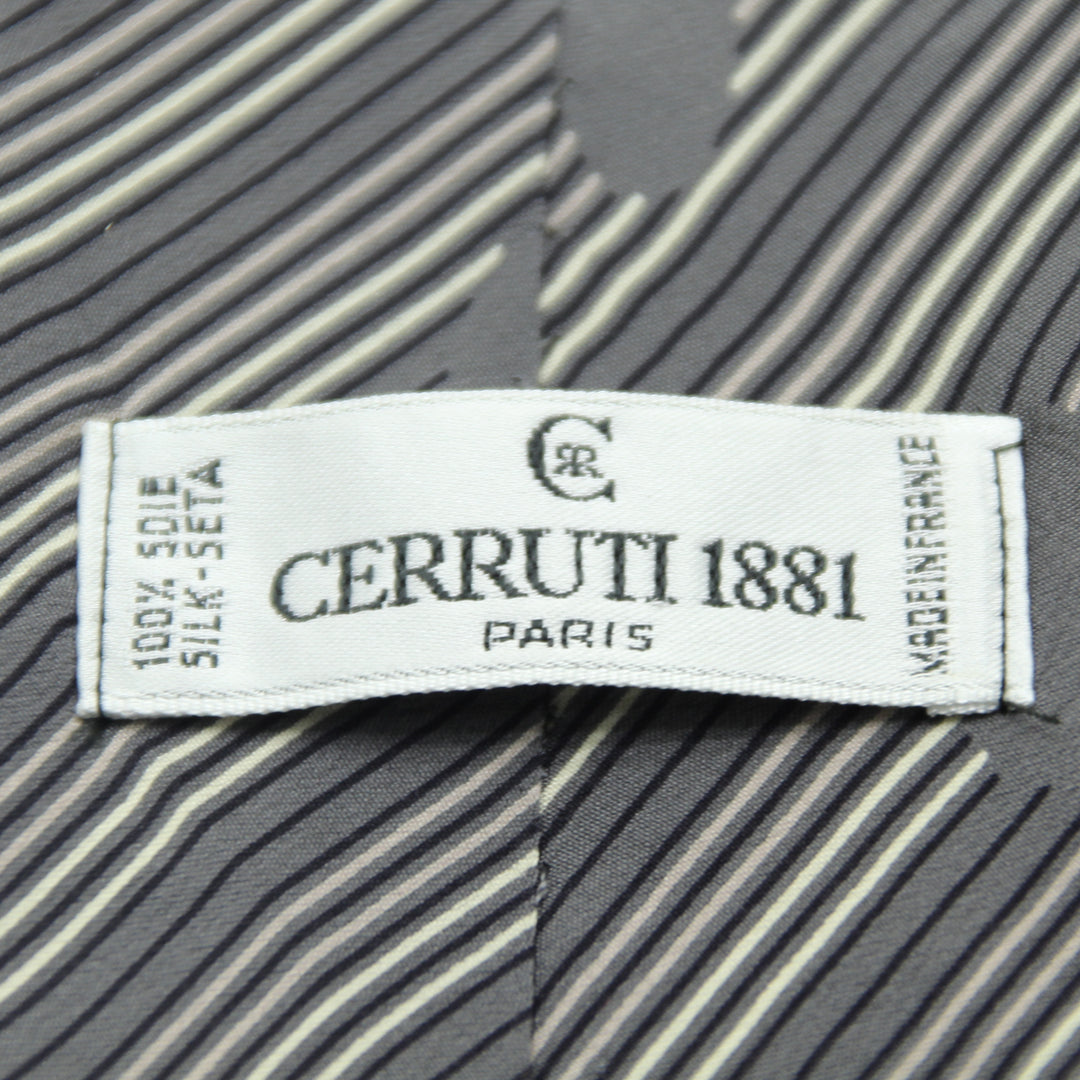 Cerruti 1881 Cravatta Grigia in Seta Uomo Made in France