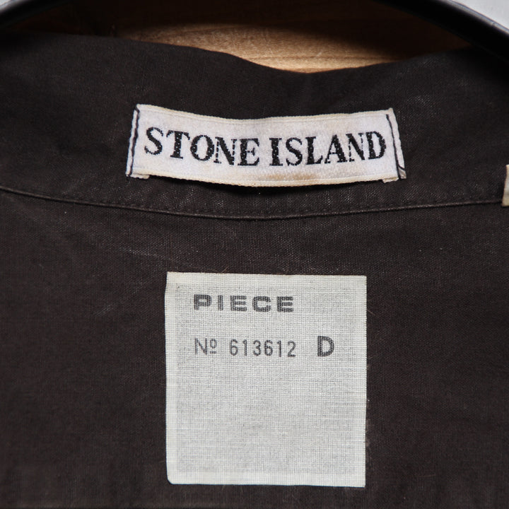 Stone Island Camicia Vintage Marrone Taglia L Uomo