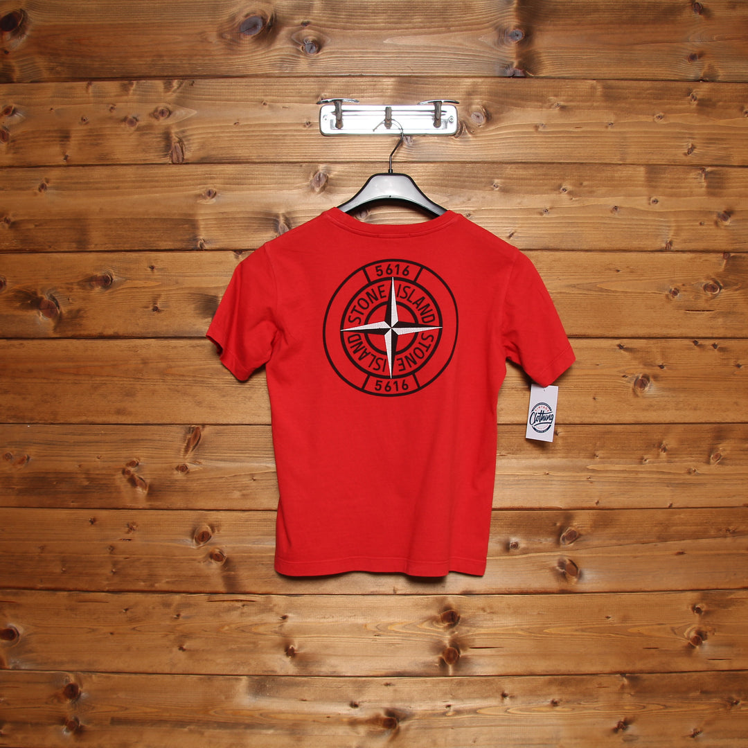 Stone Island T-Shirt Rosso Taglia 10y Bambino