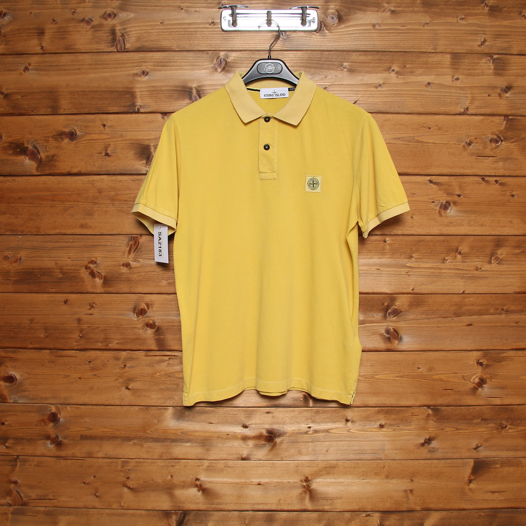 Stone Island Polo Giallo Taglia L Uomo