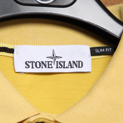 Stone Island Polo Giallo Taglia L Uomo