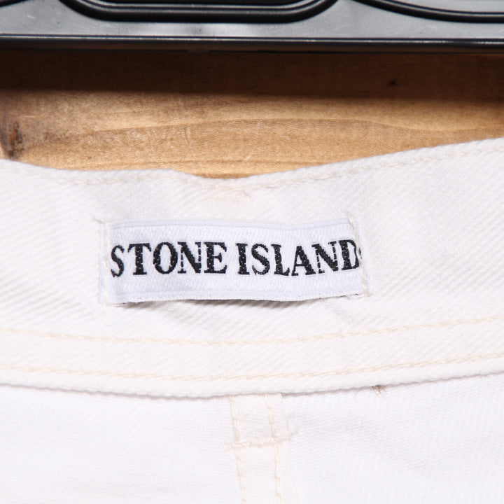 Stone Island Pantalone Bianco Taglia 46 Uomo