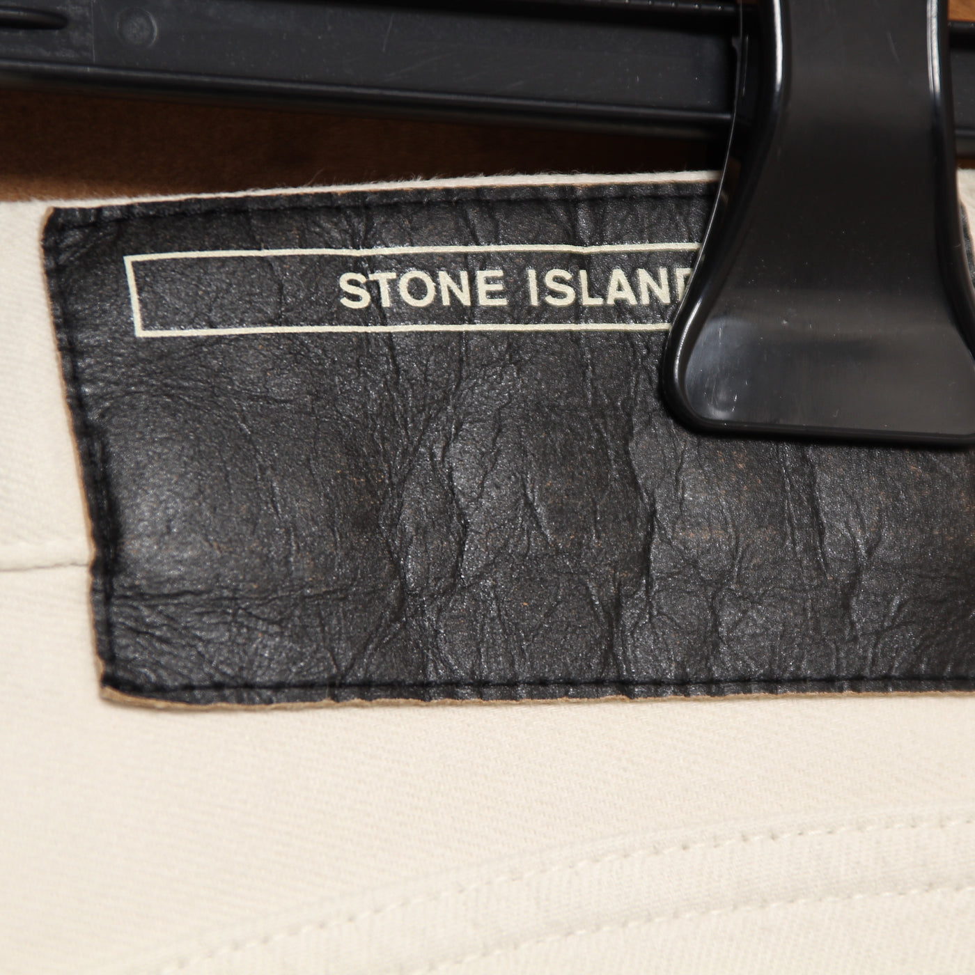 Stone Island Pantalone Panna W34 Uomo