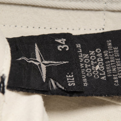 Stone Island Pantalone Panna W34 Uomo