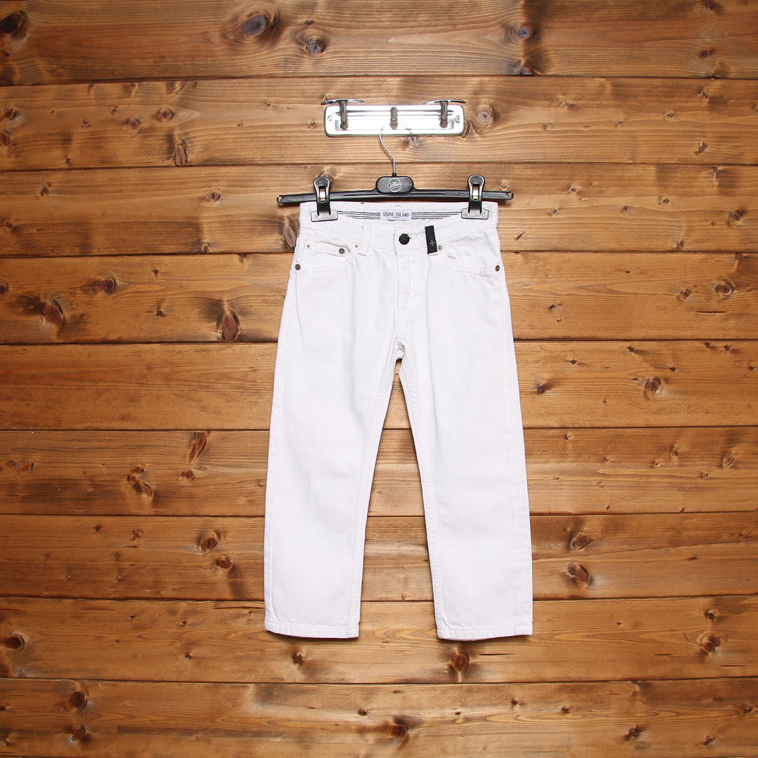 Stone Island Junior Pantalone Bianco 5y Bambino