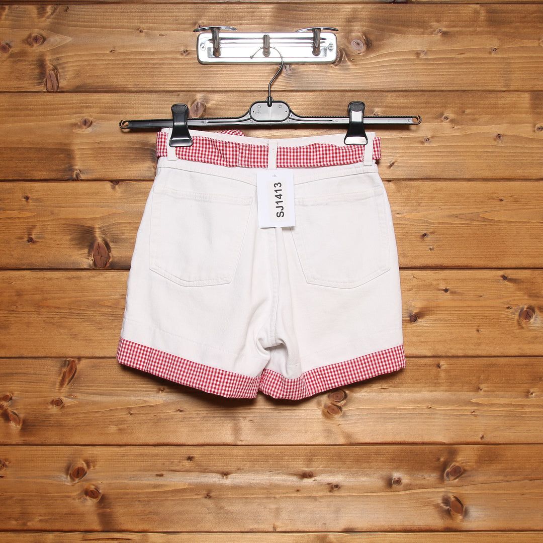 Stone Island Short Bianco Taglia 12 Donna Vita Alta