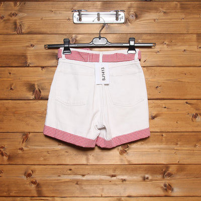 Stone Island Short Bianco Taglia 12 Donna Vita Alta