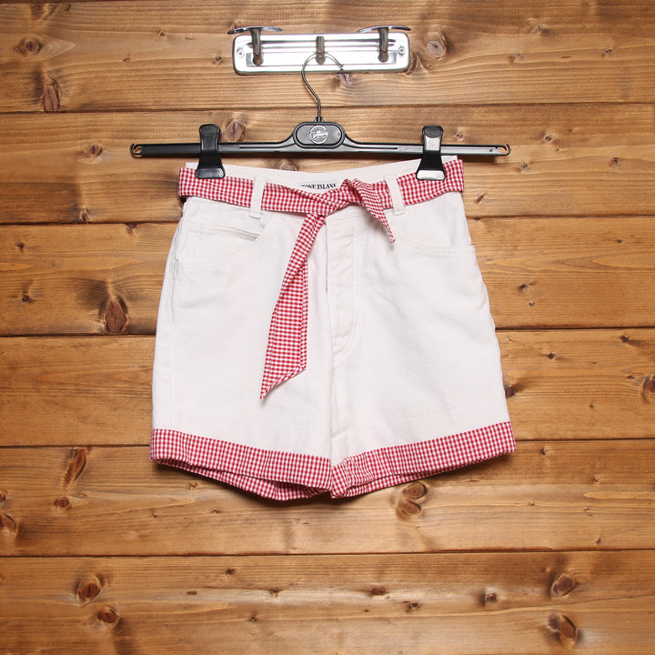 Stone Island Short Bianco Taglia 12 Donna Vita Alta