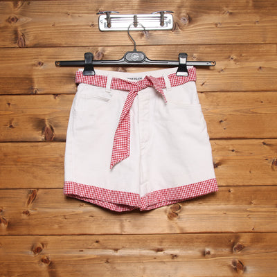 Stone Island Short Bianco Taglia 12 Donna Vita Alta