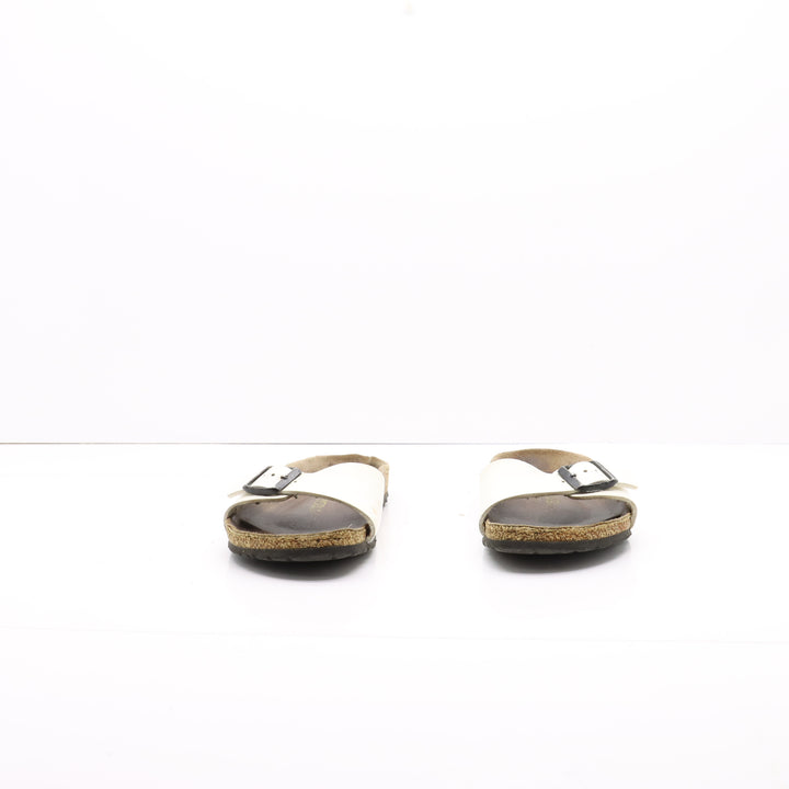 Birkenstock Madric Sandalo Vernice Bianco Eur 39 Donna