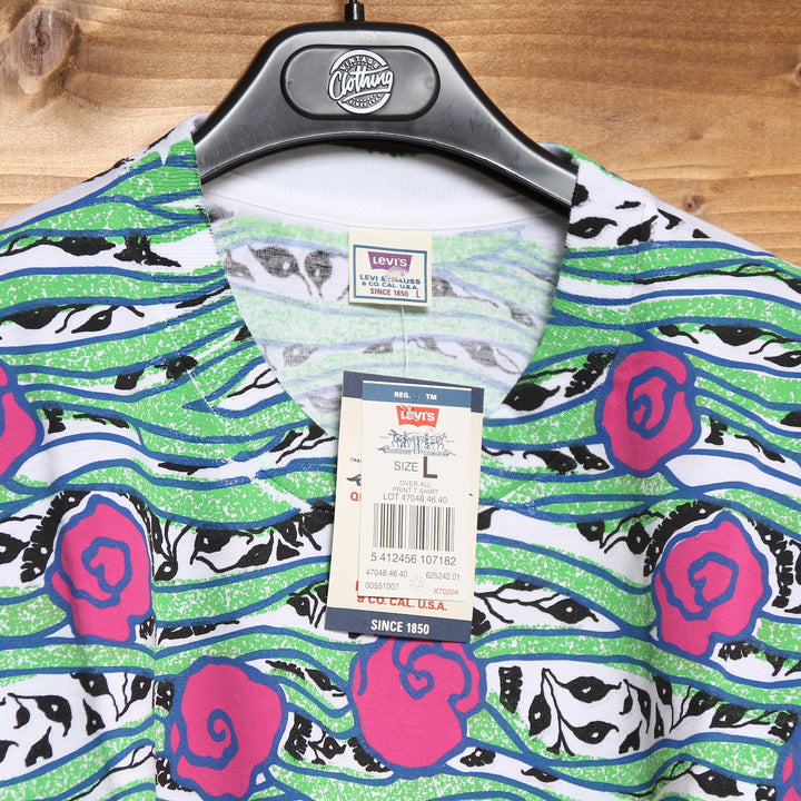 Levi's T-Shirt Colorata Taglia L Unisex Dead Stock w/Tags