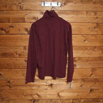 Lee Maglia a Collo Alto Bordeaux Taglia XXL Unisex Nuova Dead Stock w/Tags