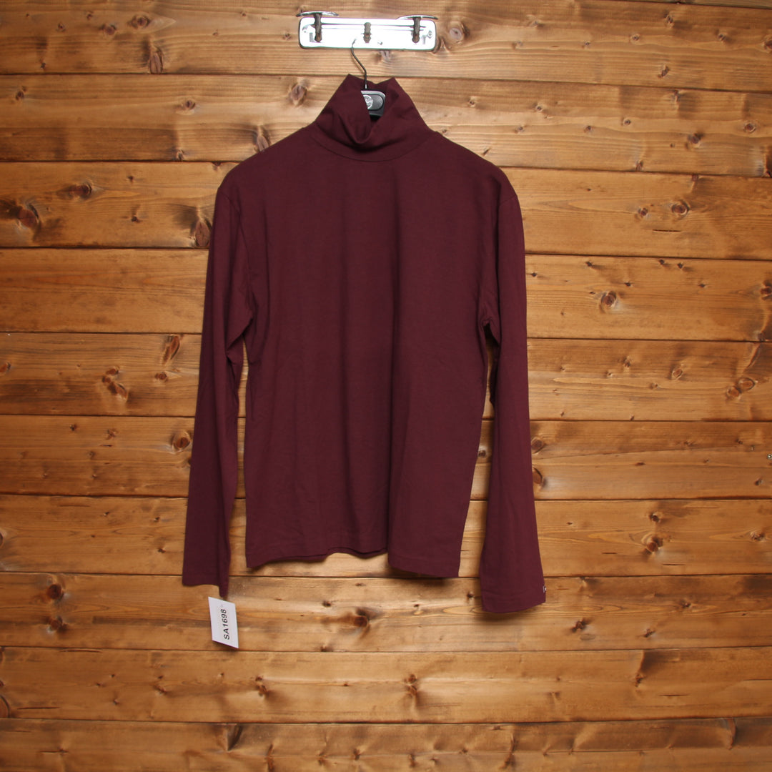 Lee Maglia a Collo Alto Bordeaux Taglia XXL Unisex Nuova Dead Stock w/Tags